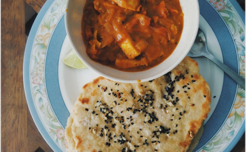 Restaurant Style- Easy Paneer Tikka Masala (Vegan) & Garlic Naan Recipe